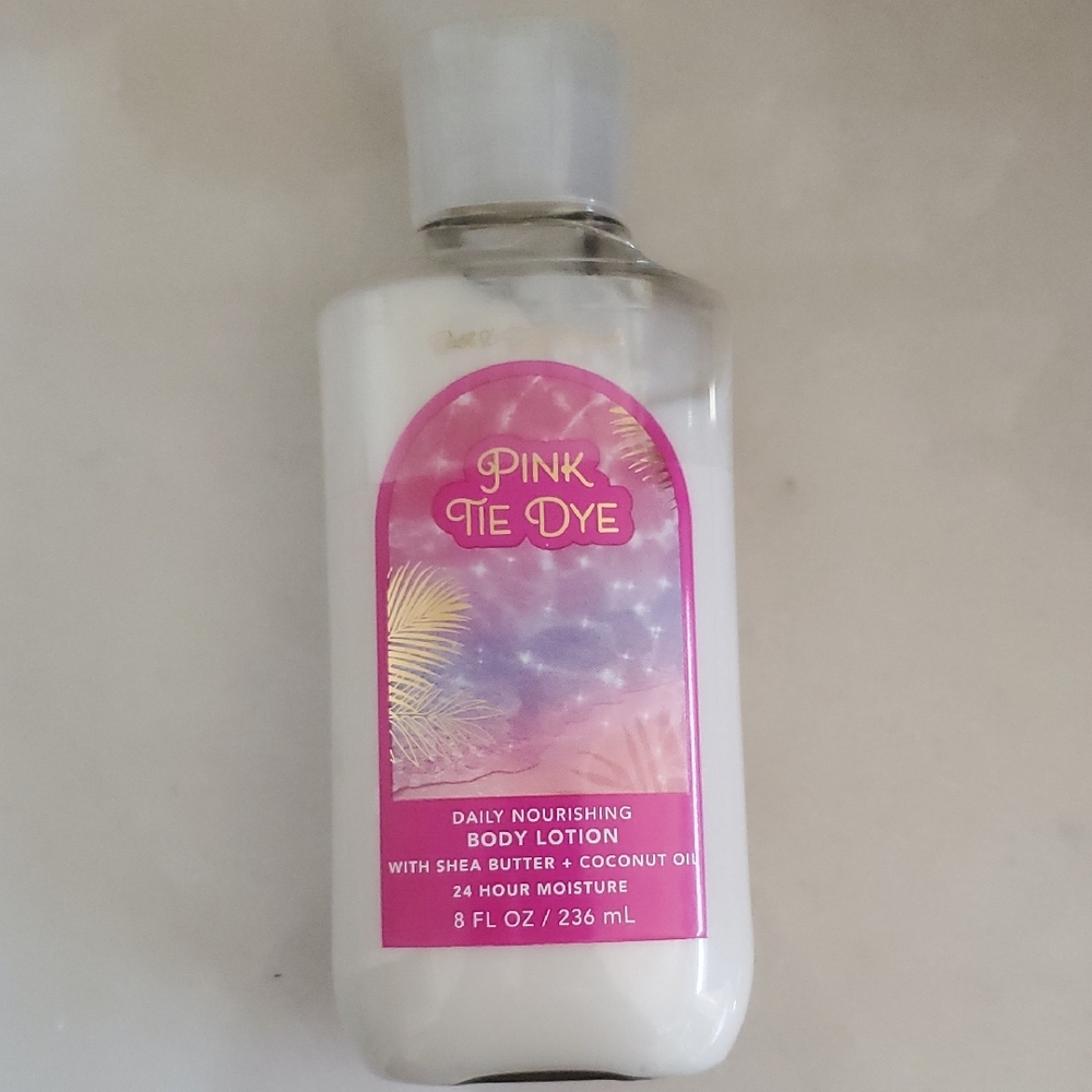 Bath & Body Works (BBW) Pink Tie Dye Body Lotion
